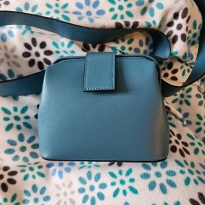 Small blue waist purse